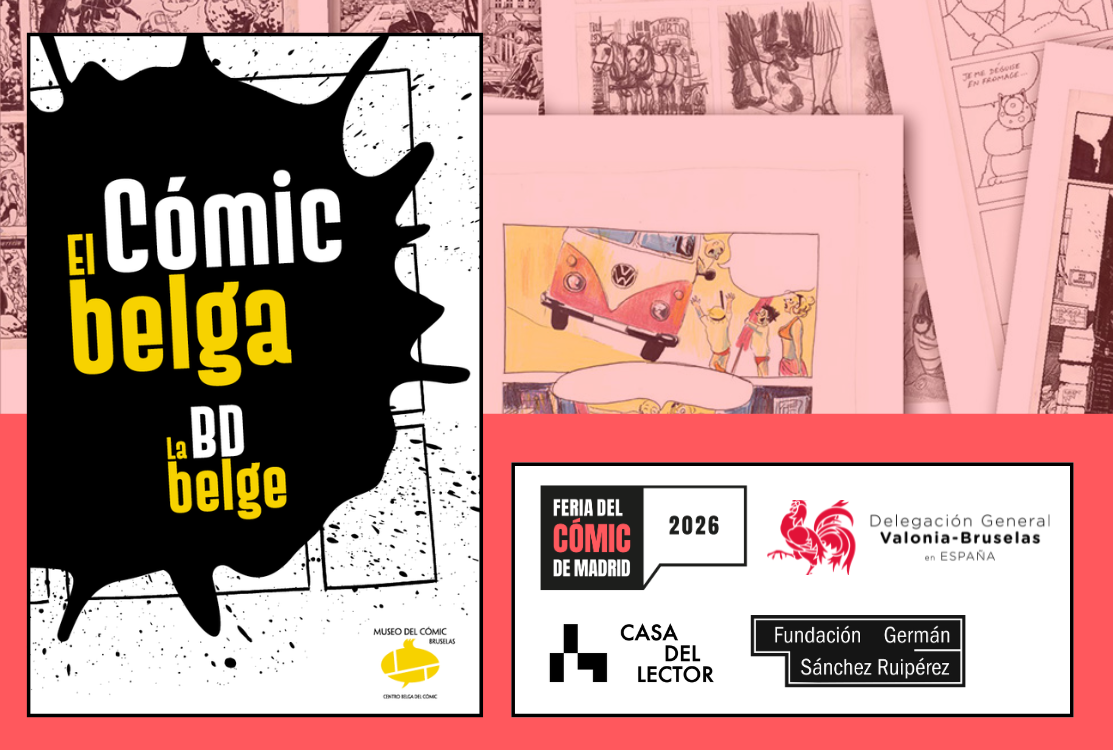 Anuncio expo el cómic belga Casa del Lector